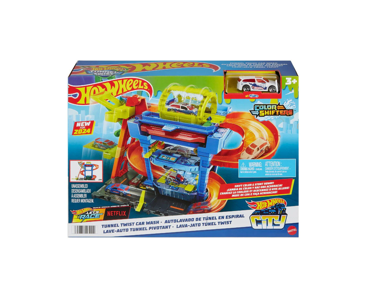 Hot Wheels City Tunnel Twist Car Wash Playset