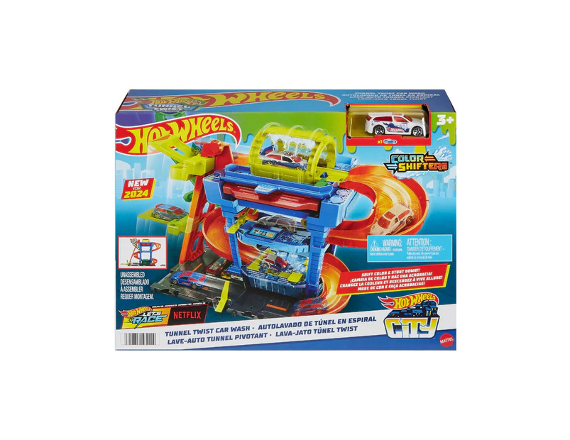 Hot Wheels City Tunnel Twist Car Wash Playset