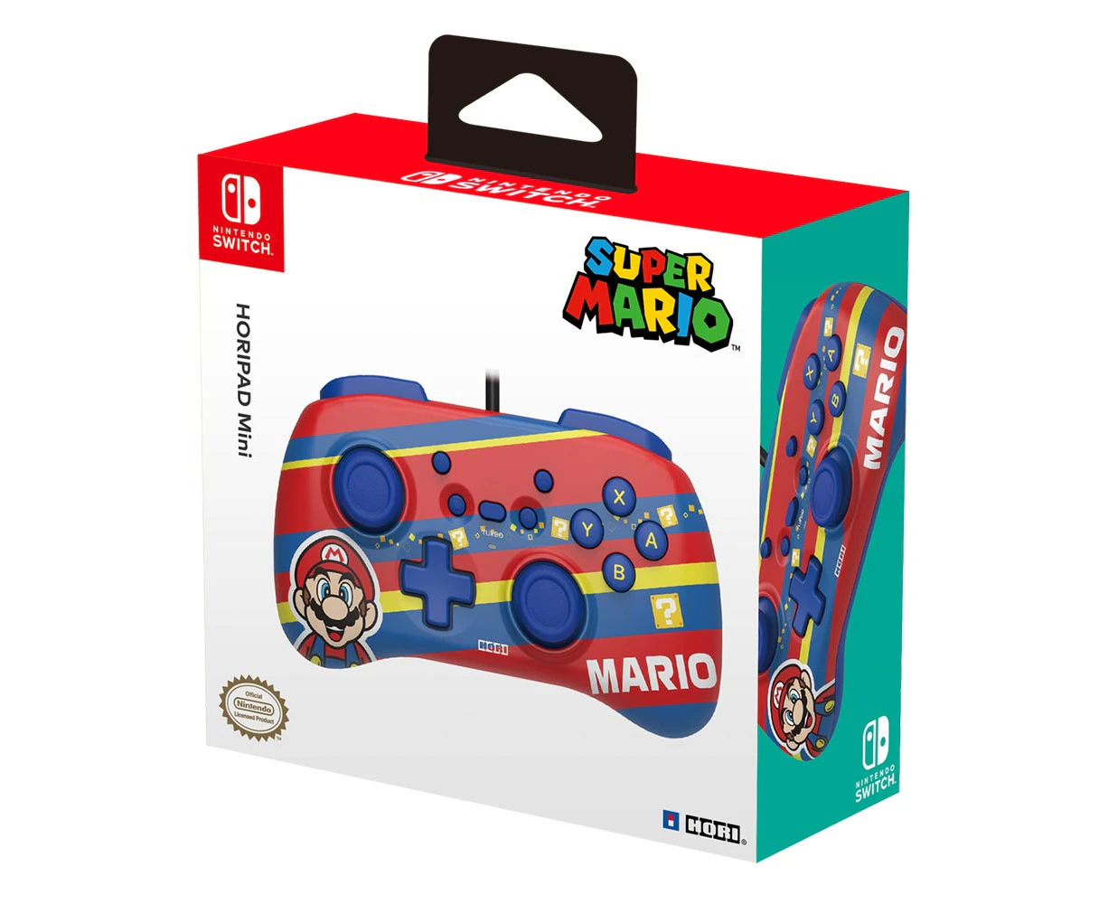 Hori Super Mario Striped Horipad Mini for Nintendo Switch