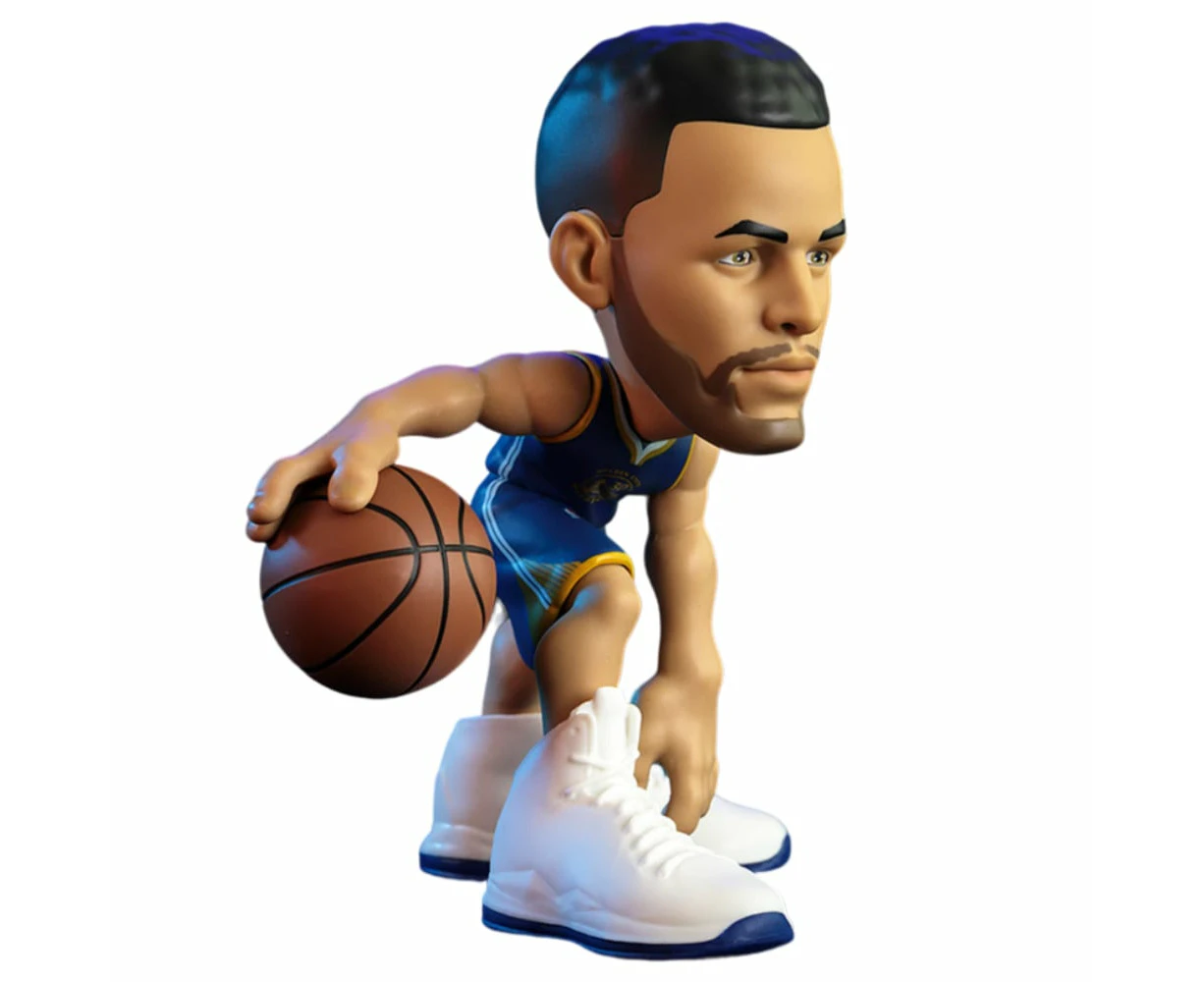 Small-STARS NBA Stephen Curry 2021 Warriors Mini Blue Jersey 6 inch Vinyl Figure