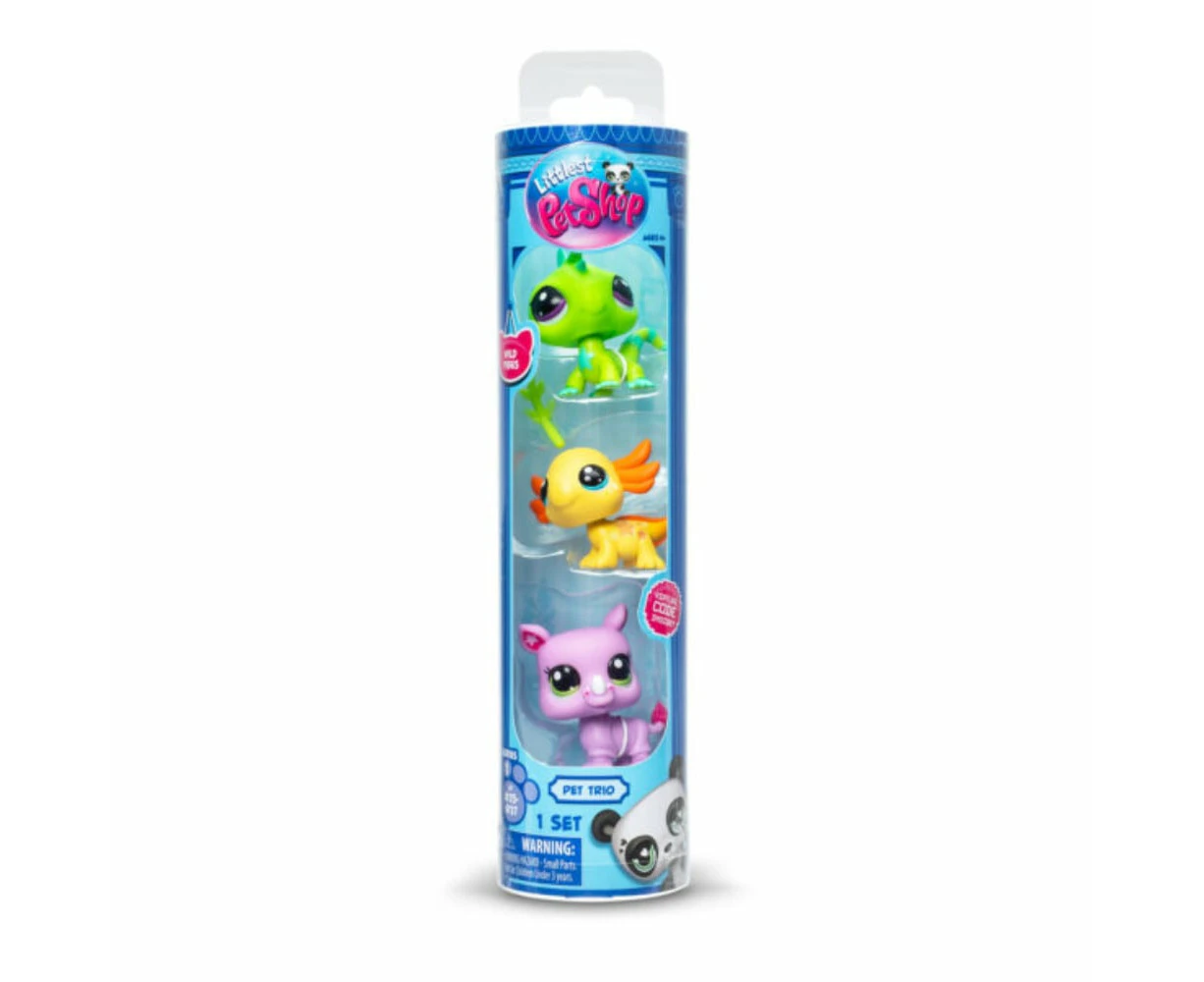 Littlest Pet Shop Trio In Tube Wild Vibes 3 Pack Figures