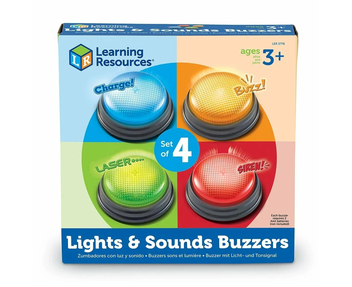 Lights and Sound Buzzers 4 Piece Set