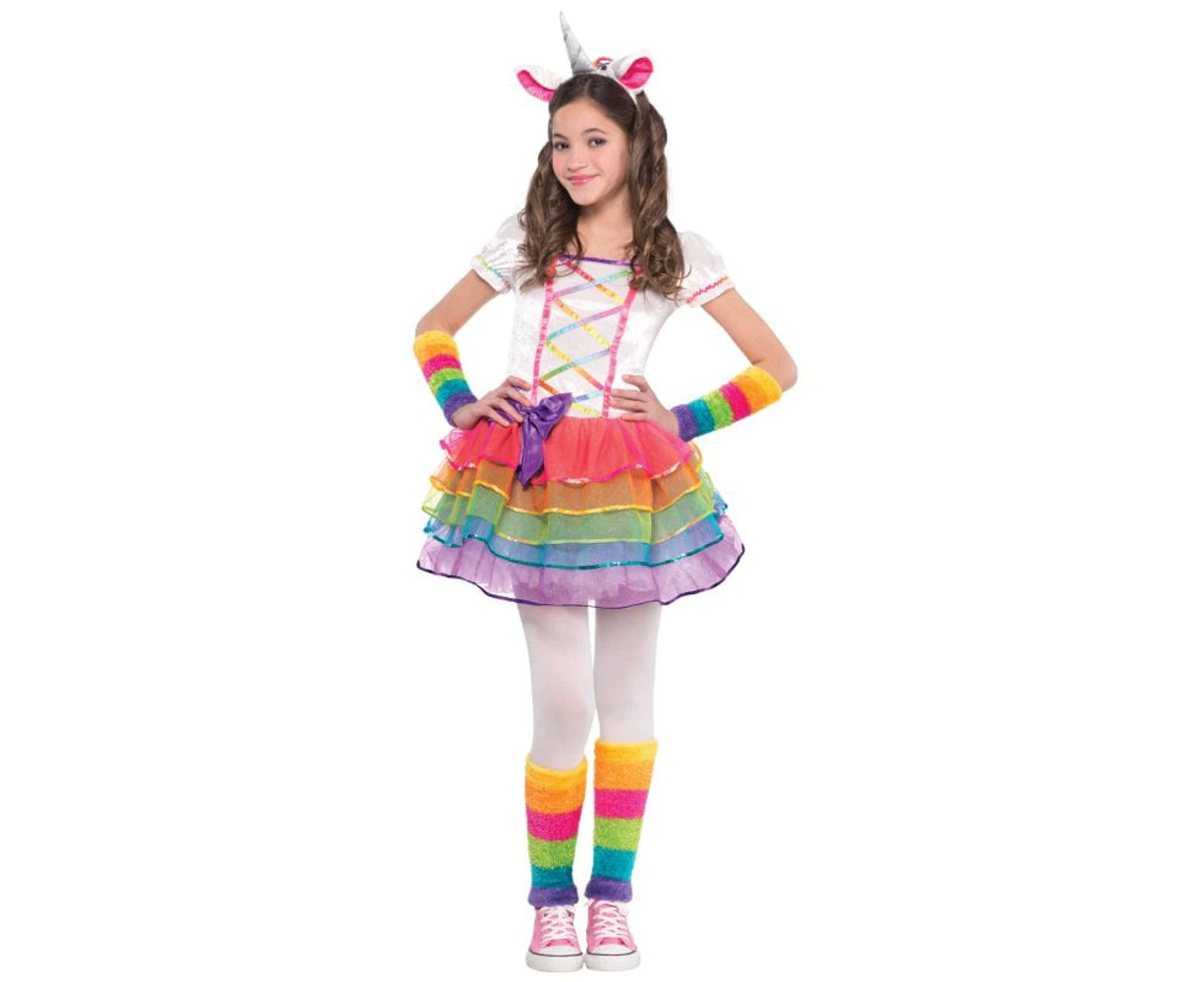 Costume Rainbow Unicorn Girls 4-6 Years