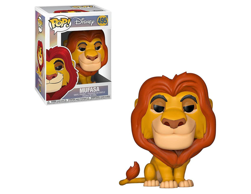 Pop! Funko 10cm Vinyl Figurine Lion King Mufasa #495 Collectable Kids Toy 3y+