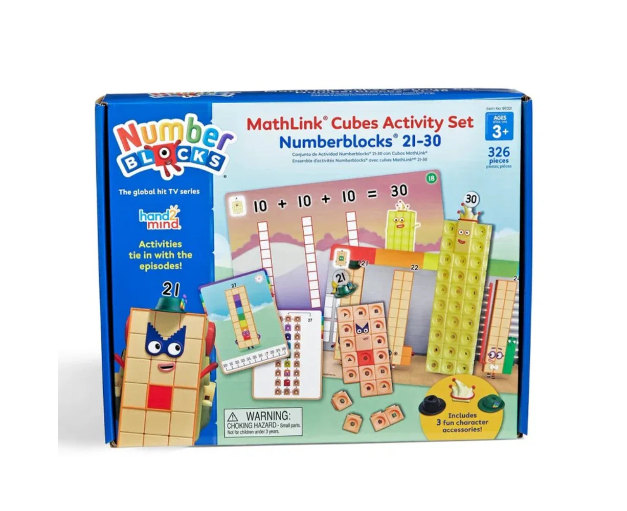 Numberblocks MathLink Cubes 21-30 Activity Set