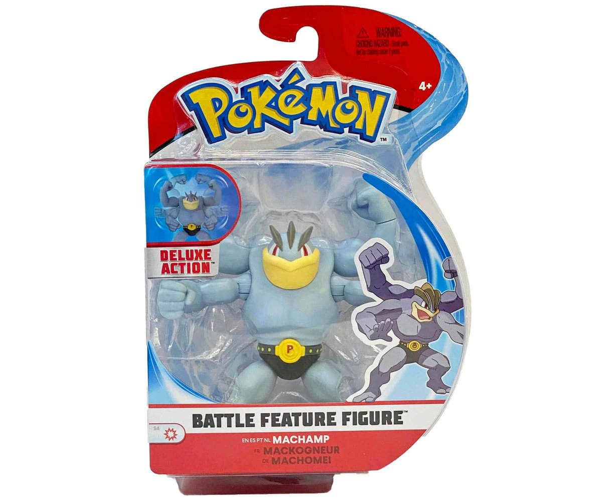 Pokemon Machamp Deluxe Action Battle Feature Figure