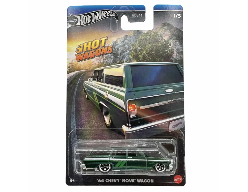 Hot Wheels Themed Automotive Hot Wagons 1964 Chevy Nova Wagon