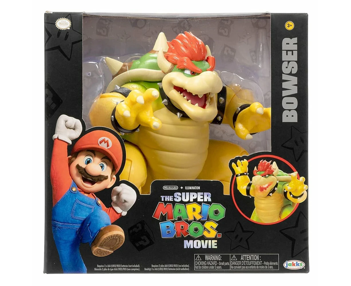 Super Mario Movie Bowser With Fire Breathing Effect 7 inch Action Figure