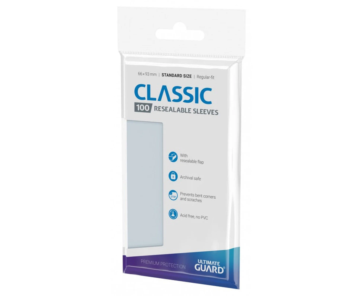 Ultimate Guard Standard Size Classic Resealable 100 Sleeves