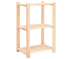 vidaXL 3-Tier Storage Racks 2 pcs 60x38x90 cm Solid Wood Pine 150 kg