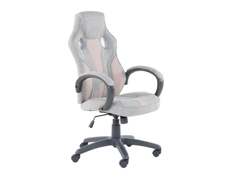 X Rocker Maverick Ergonomic Office Gaming Chair Dove Grey/Blush