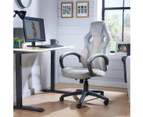 X Rocker Maverick Ergonomic Office Gaming Chair Dove Grey/Blush