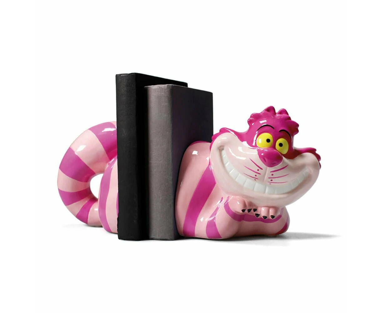 Disney Gifts - Disney Bookends: Alice In Wonderland 'Cheshire Cat', Pink, 33cm (Length)