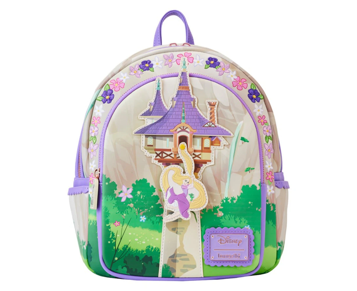 Loungefly Disney Tangled Rapunzel Swinging Faux Leather Mini Backpack