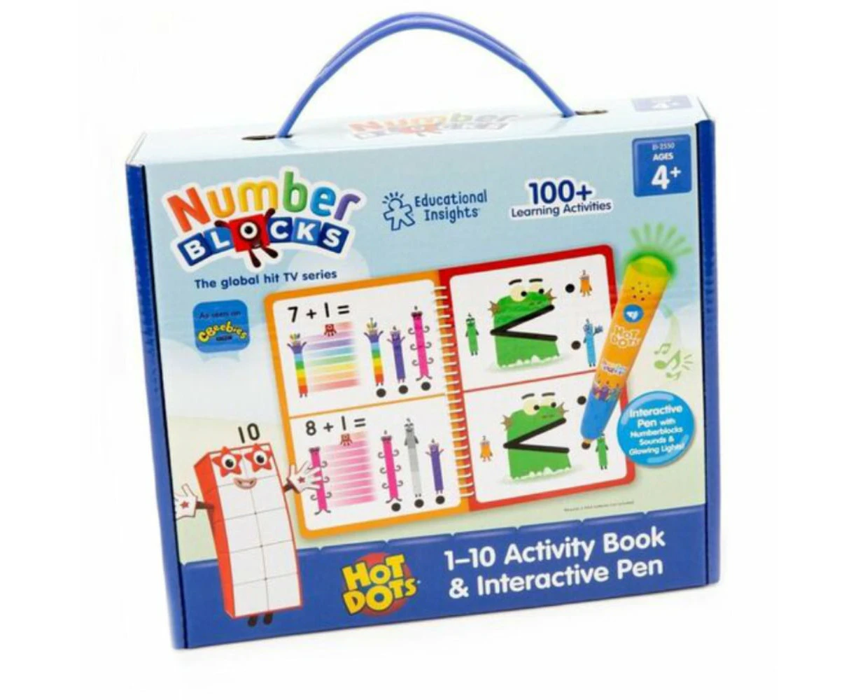 Hot Dots Numberblocks 1-10 Activity Book and Interactive Pen