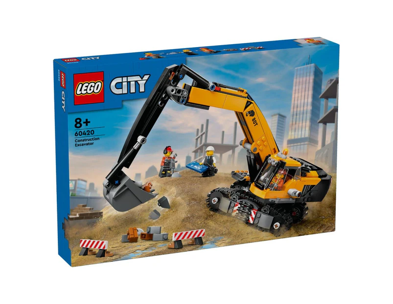 Lego City - Yellow Construction Excavator