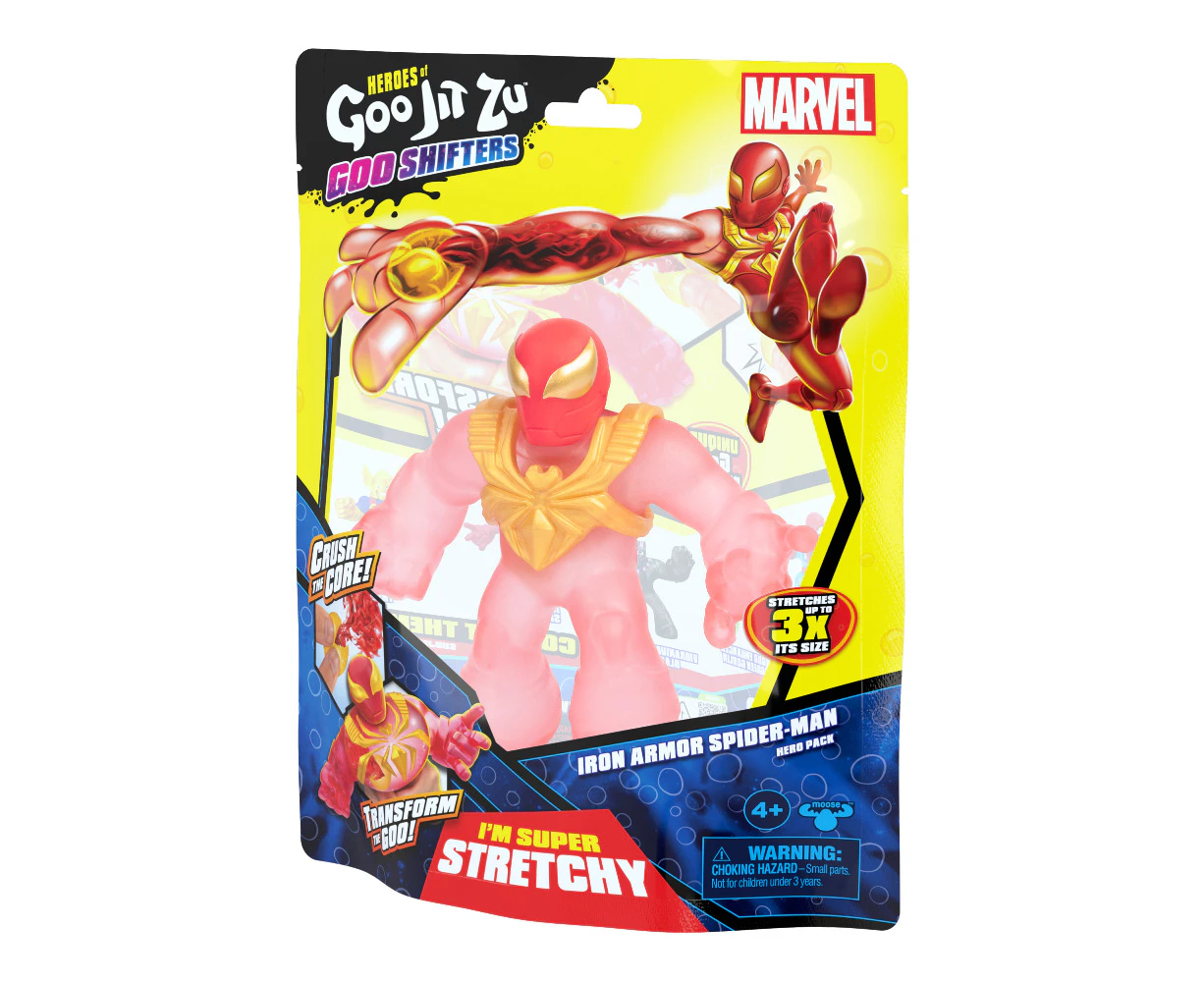 Heroes Of Goo-Jit-zu Marvel Series 8 Hero Pack Iron Armored Spider-Man