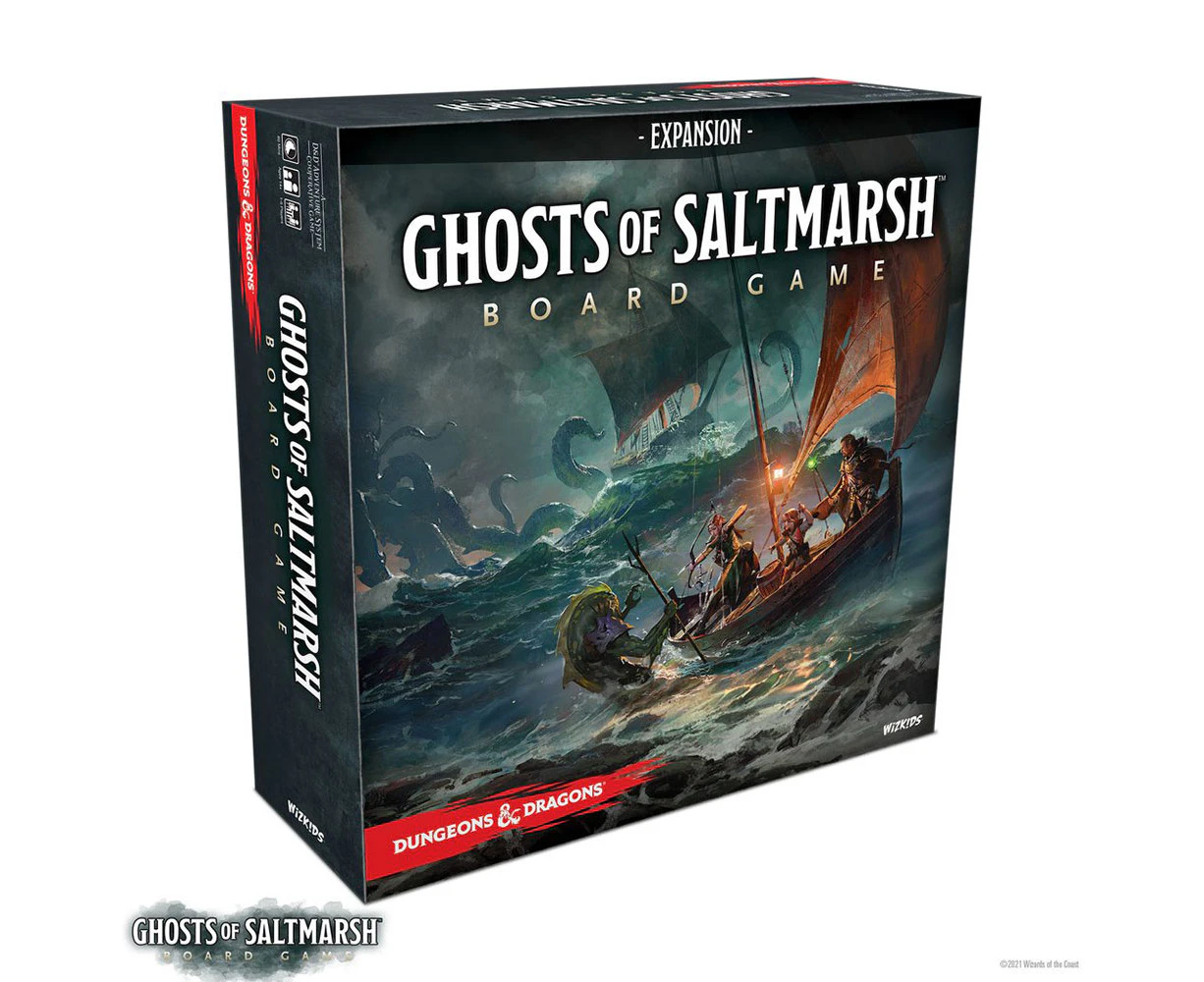 Dungeons and Dragons Ghosts of Saltmarsh Adventure System Board Game Standard Edition