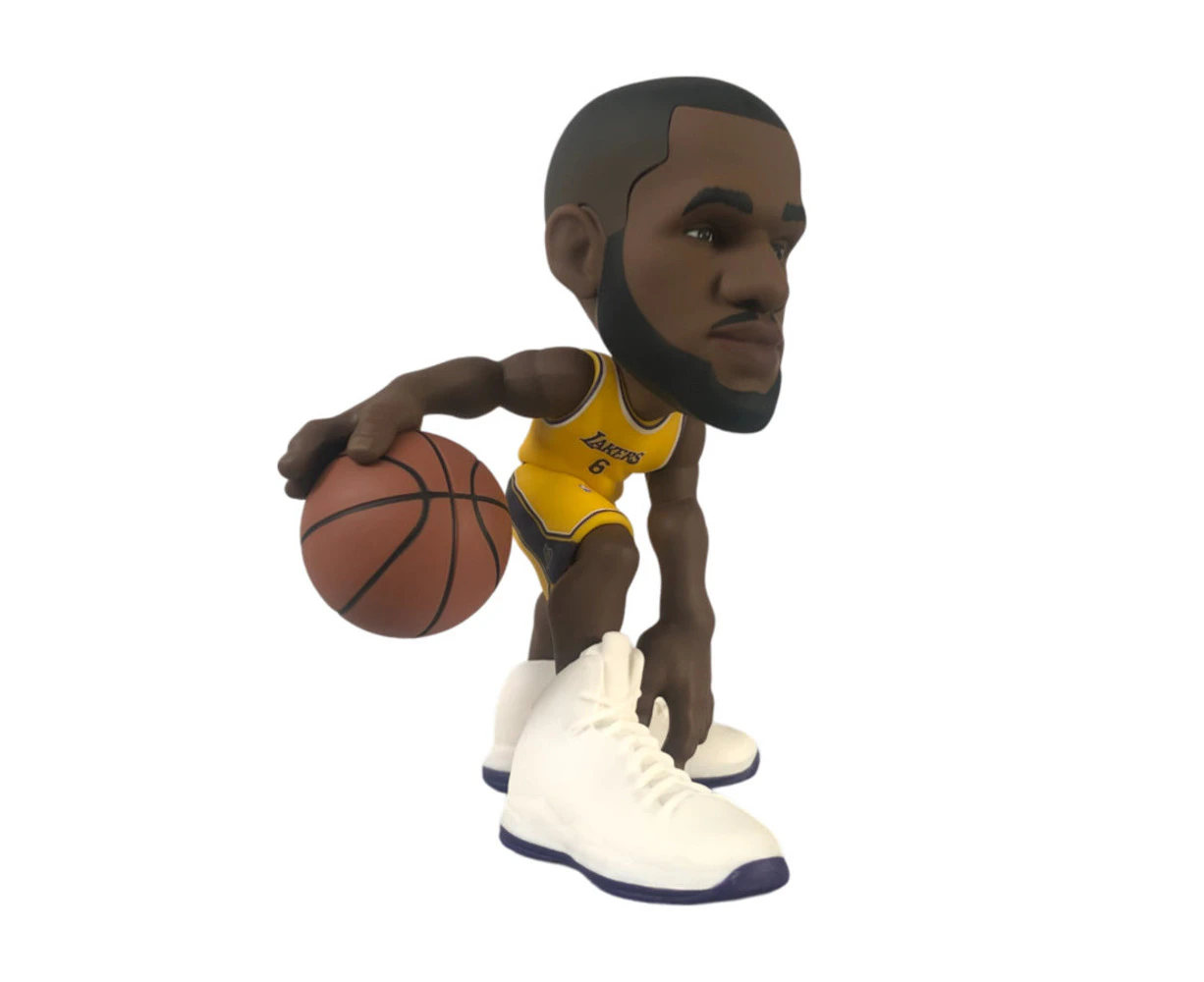 Small-STARS NBA Lebron James 2021 Lakers Mini Gold Jersey 6 inch Vinyl Figure