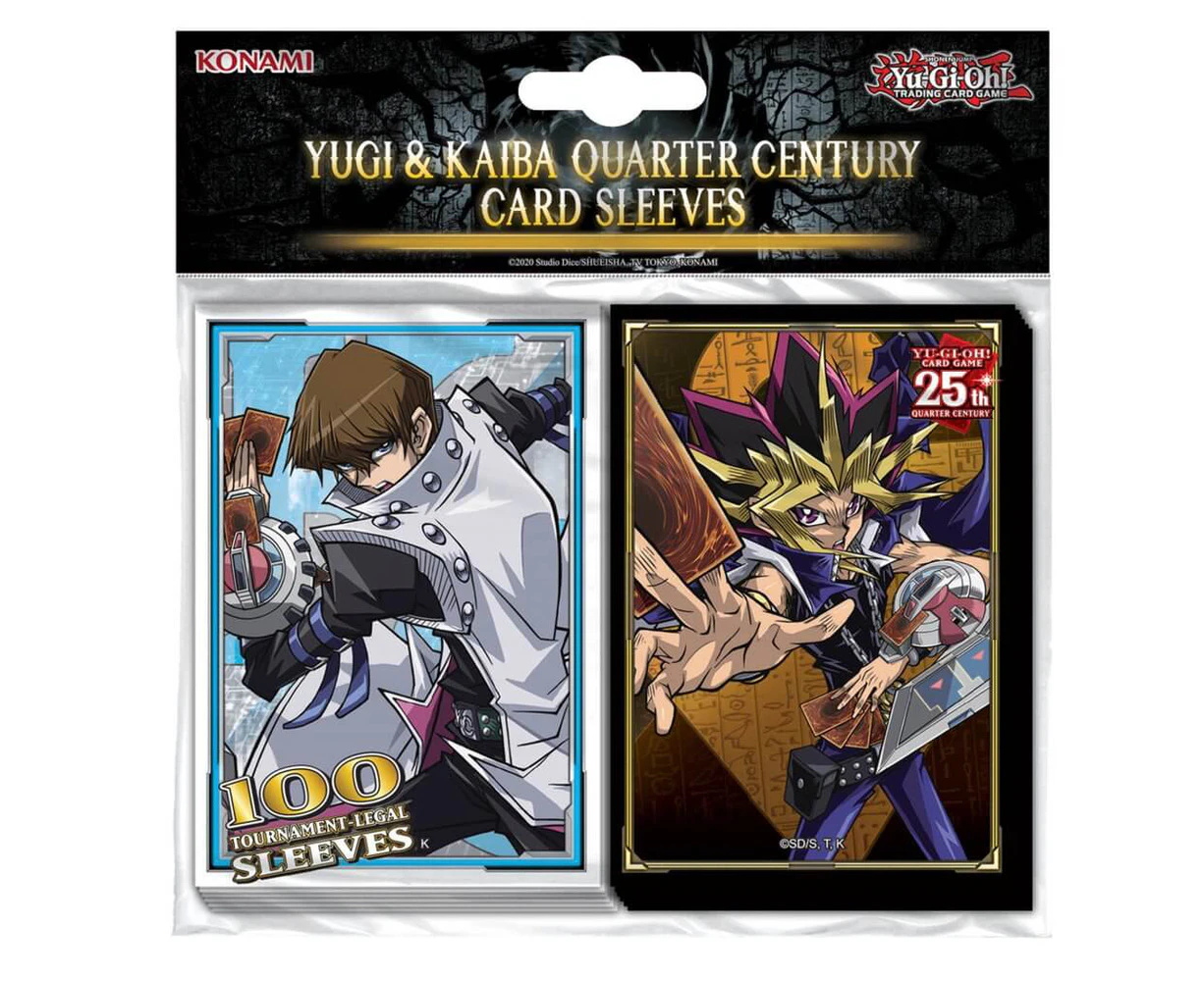 Yu-Gi-Oh! TCG Yugi and Kaiba Quarter Century Card Sleeves