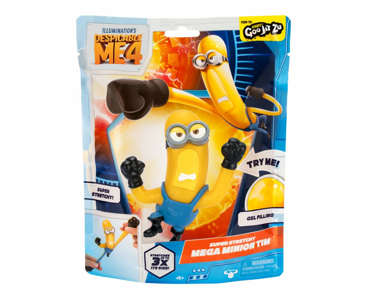 Heroes Of Goo-Jit-Zu Despicable Me 4 Hero Pack Super Stretchy Mega Minion Tim Toy