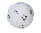 Ultra Pro Jumbo D20 Dice 10 Inch Plush White