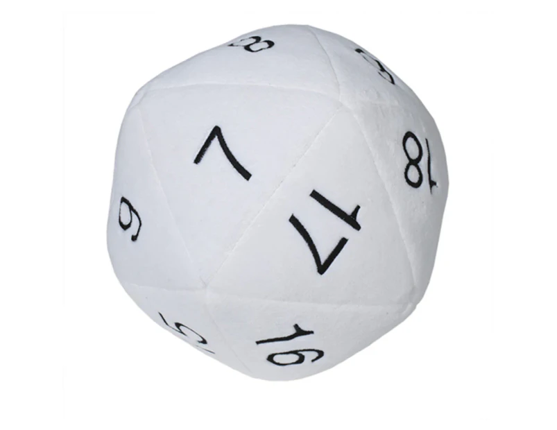 Ultra Pro Jumbo D20 Dice 10 Inch Plush White