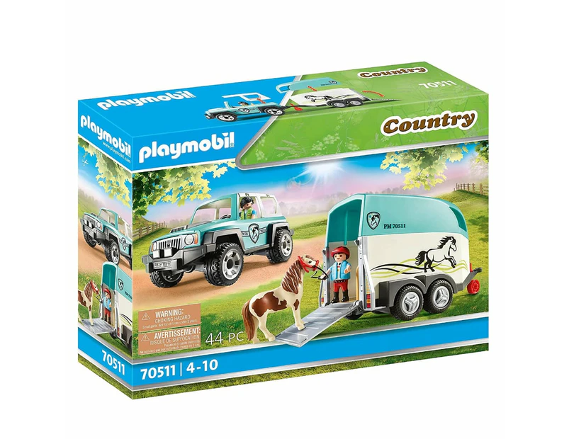 Playmobil Car with Pony Trailer (70511)