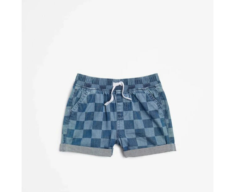 Target Baby Denim Checker Shorts