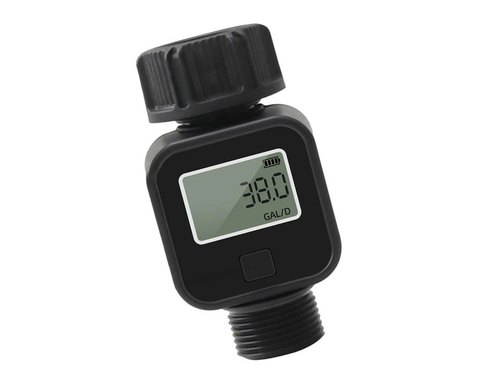 Water Flow Meter Water Flow Meter With Lcd Display Water Flow Meter Tracks Gallon/Liter Consumption & Flow Rate For Lawn