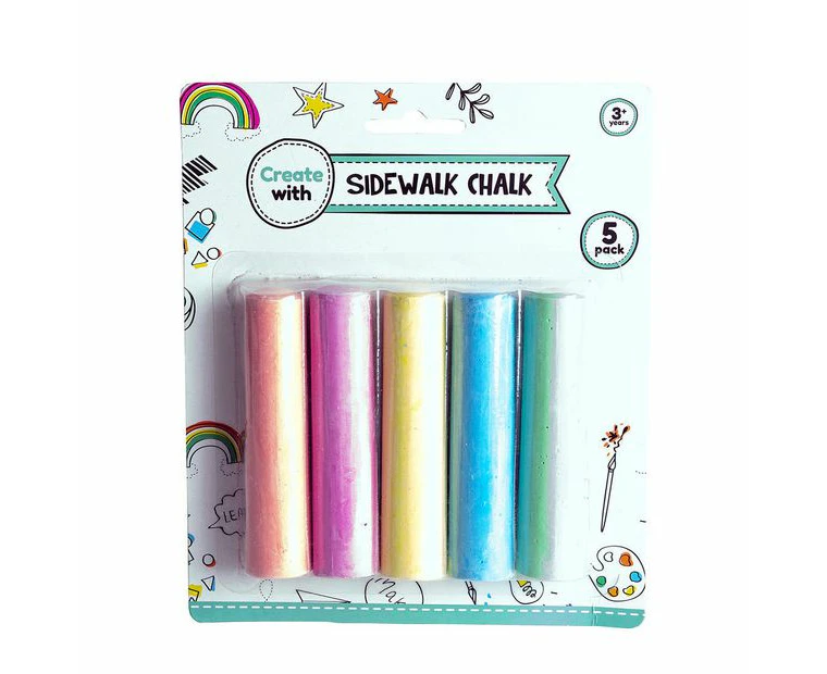 5 Pack Sidewalk Chalk