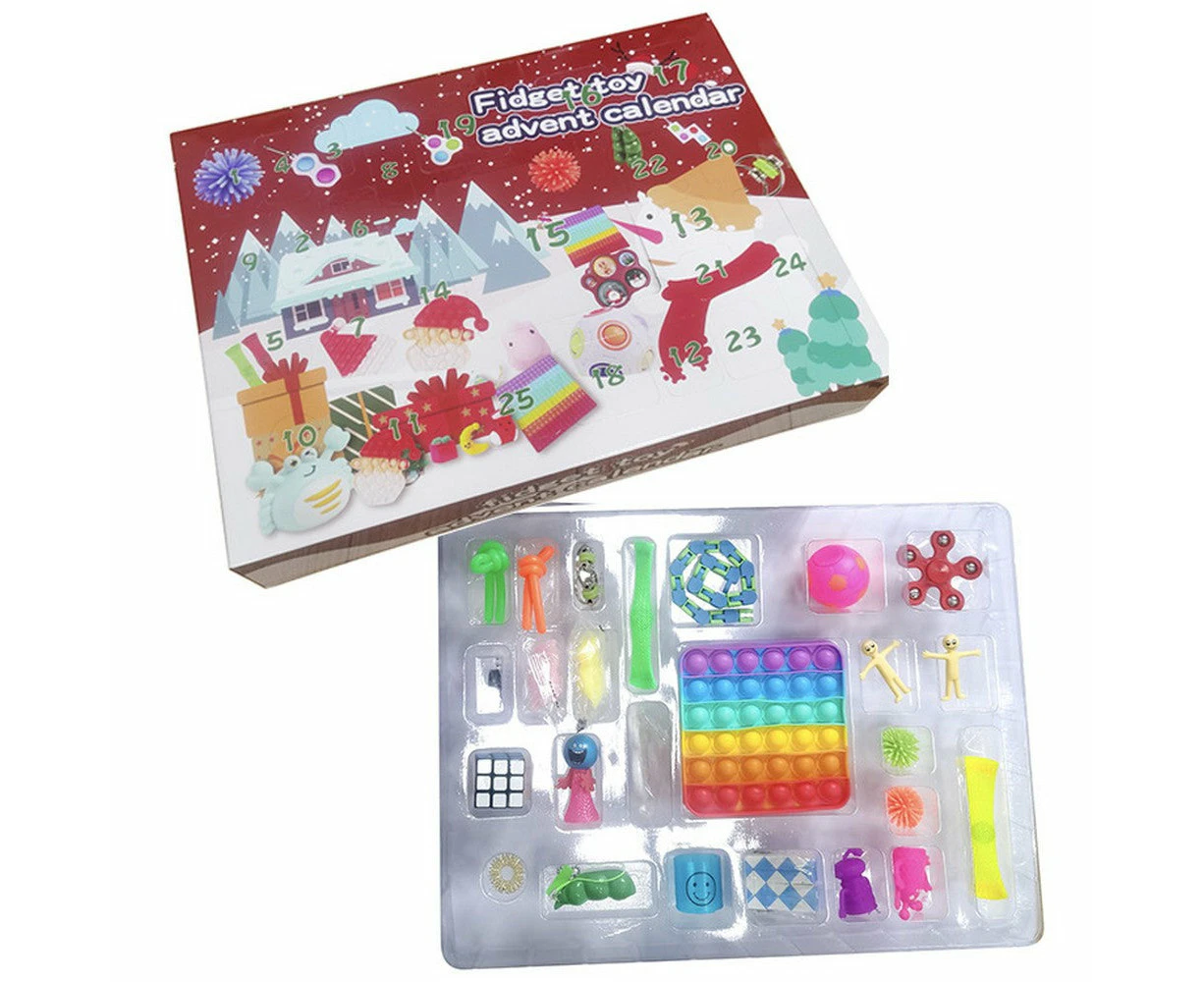 Christmas Countdown Calendars Xmas Blind Box Sensory Toy Set - STYLE 3