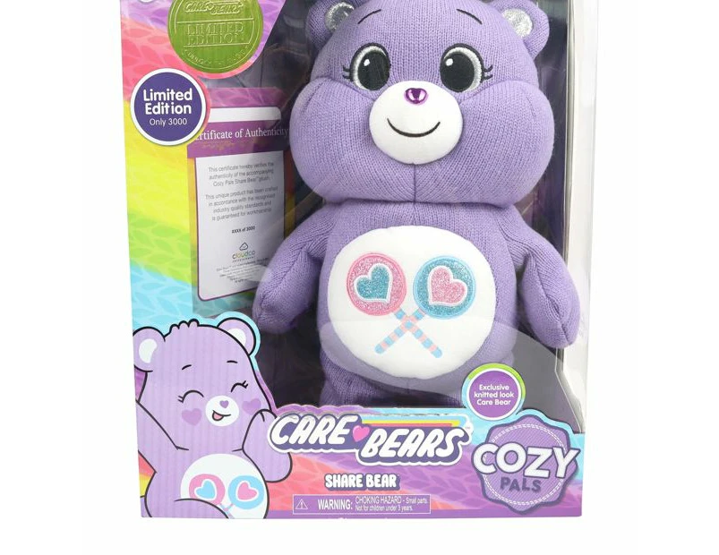 Care Bears Limited Edition Cozy Pals - Share Bear