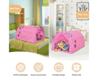 Kids Play Tents Forts Portable Bed Tent Pop Up Playhouse w/Mesh Curtain & Carrying Bag Pink