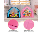 Kids Play Tents Forts Portable Bed Tent Pop Up Playhouse w/Mesh Curtain & Carrying Bag Pink