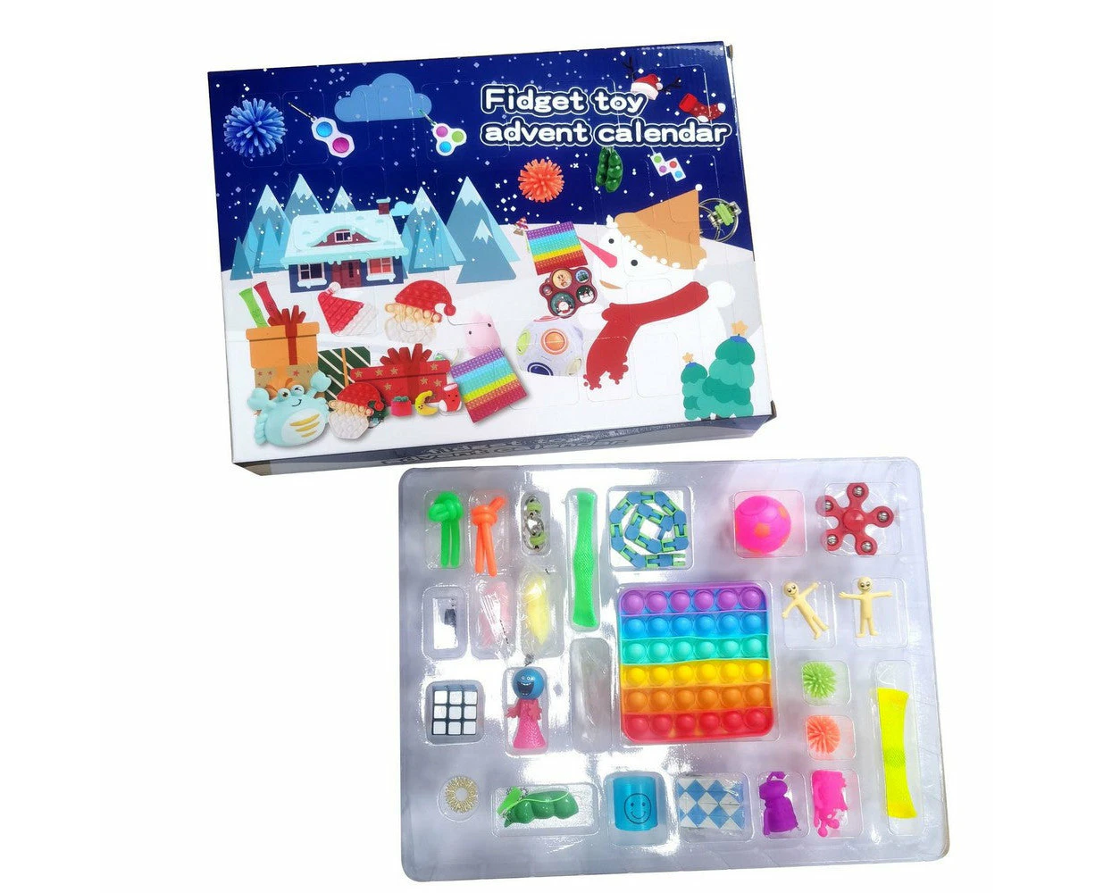 Christmas Countdown Calendars Xmas Blind Box Sensory Toy Set - STYLE 1