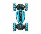 Remote Hand Control Watch Gesture Sensor Stunt Spray Car Twist Car Toy USB charging Car Toy Blue