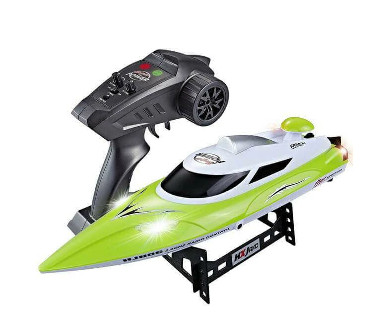 RC Boat & Yacht: High-Speed Remote Boat Toy, 35km/h, Water-Cooled - green