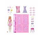 Barbie Dream Closet Toy Playset with Fashion Doll