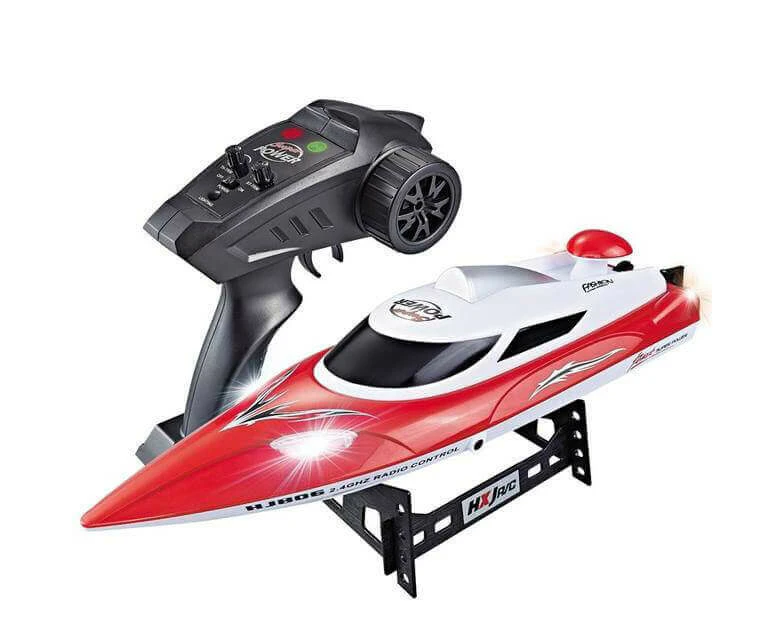 RC Boat & Yacht: High-Speed Remote Boat Toy, 35km/h, Water-Cooled - Red