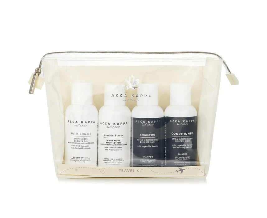 Acca Kappa White Moss Body Care Travel Kit 4pcs