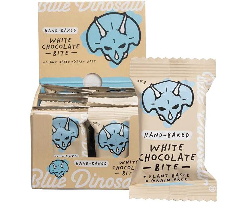 Blue Dinosaur HandBaked Bite White Chocolate 18x30g