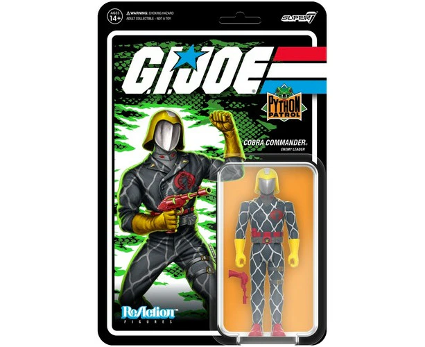 Super7 - G.I. Joe - ReAction Figures Wv 6 - Python Patrol Cobra Commander  [COLLECTABLES] Action Figure, Figure, Collectible USA import