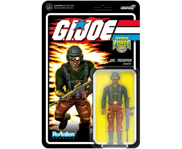 Super7 - G.I. Joe - ReAction Figures Wv 6 - Tiger Force Greenshirt Goggles Down (Brown)  [COLLECTABLES] Action Figure, USA import