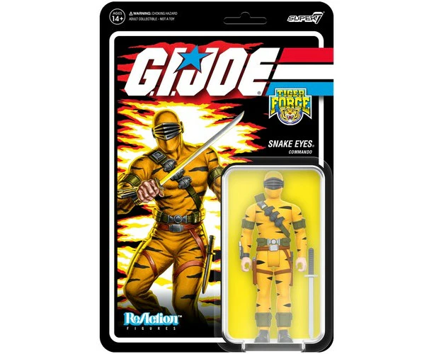 Super7 - G.I. Joe - ReAction Figures Wv 6 - Tiger Force Snake Eyes  [COLLECTABLES] Action Figure, Figure, Collectible USA import