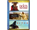 Alpha / A Dog's Way Home / Hachi: A Dog's Tale  [DVD REGION:1 USA] 3 Pack USA import