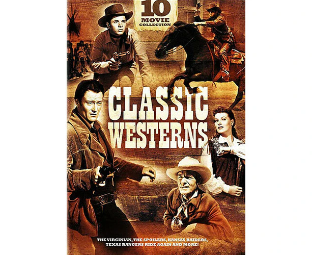 Classic Westerns: 10-Movie Collection  [DVD REGION:1 USA] Full Frame, Snap Case, 3 Pack USA import