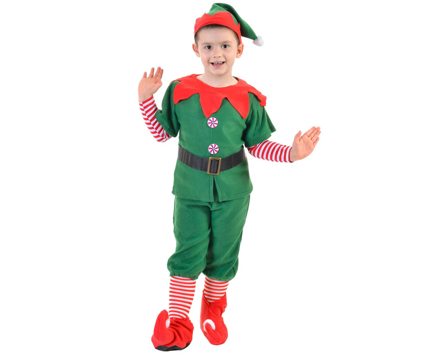 Deluxe Workshop Christmas Elf Boys Costume