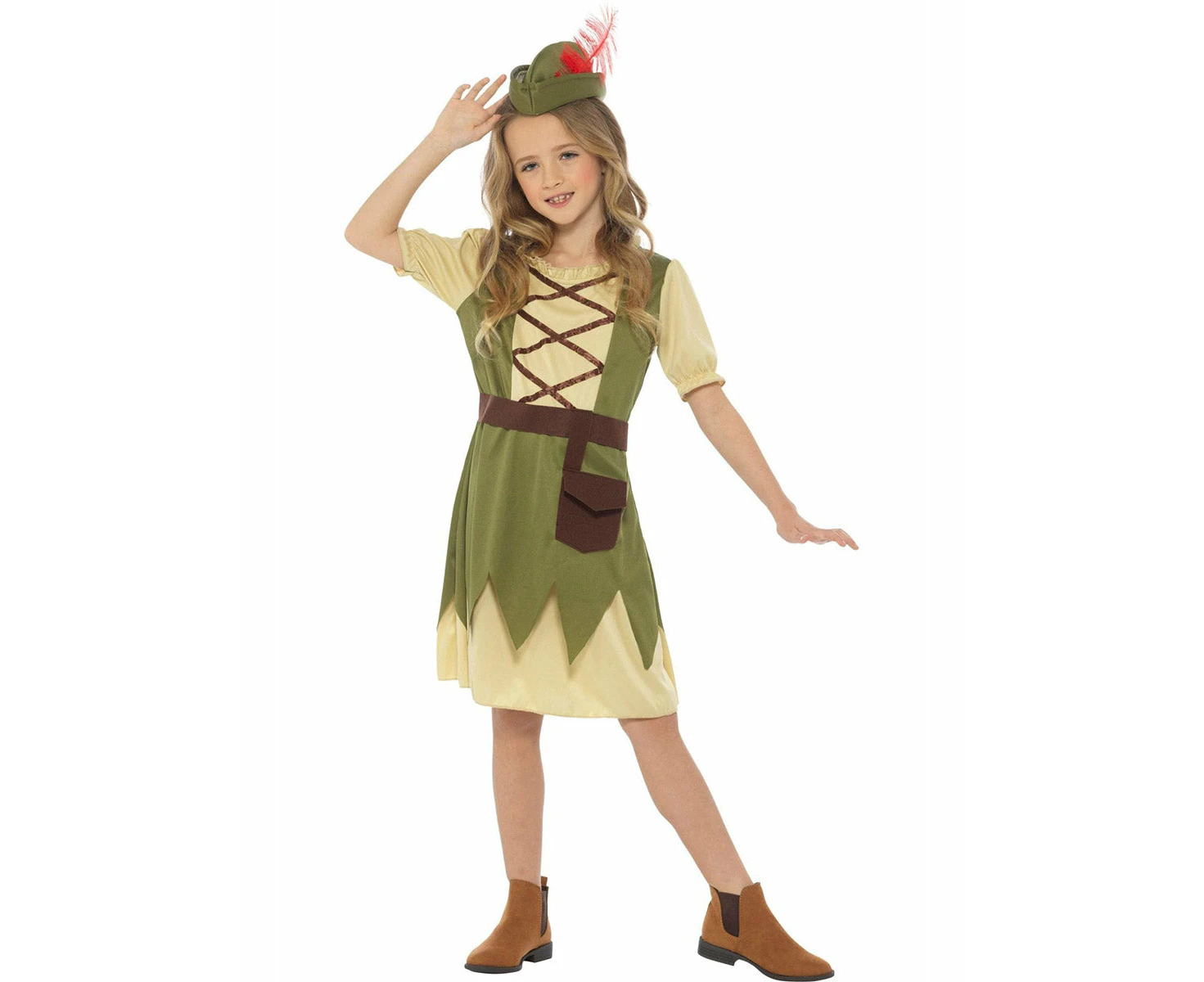 Cutie Robin Hood Girls Dress Up Costume - Large