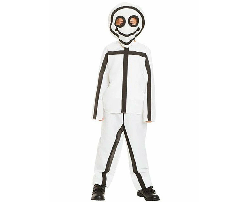 Stick Figure Drawing Boys Costume - Small